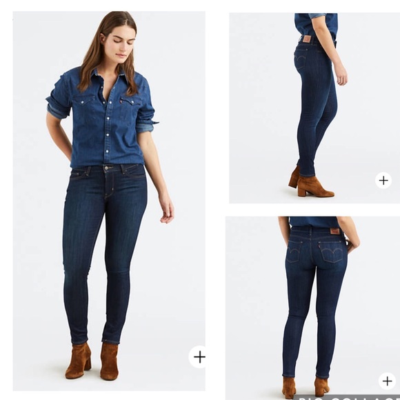 Levi's® 711 Skinny Jean Size 25 Dark Wash - Picture 3 of 8